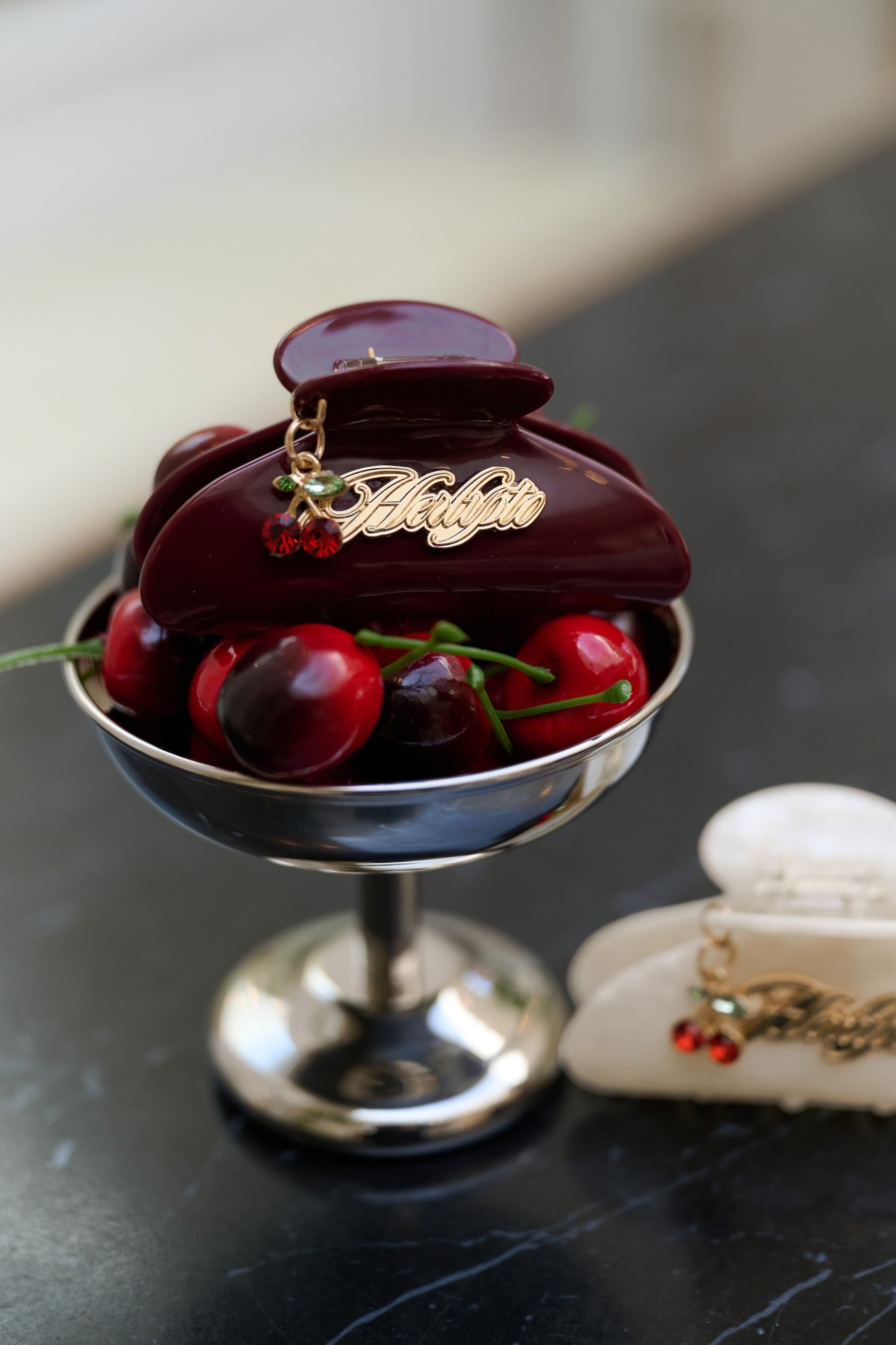 Cherry Charm Hair Clip