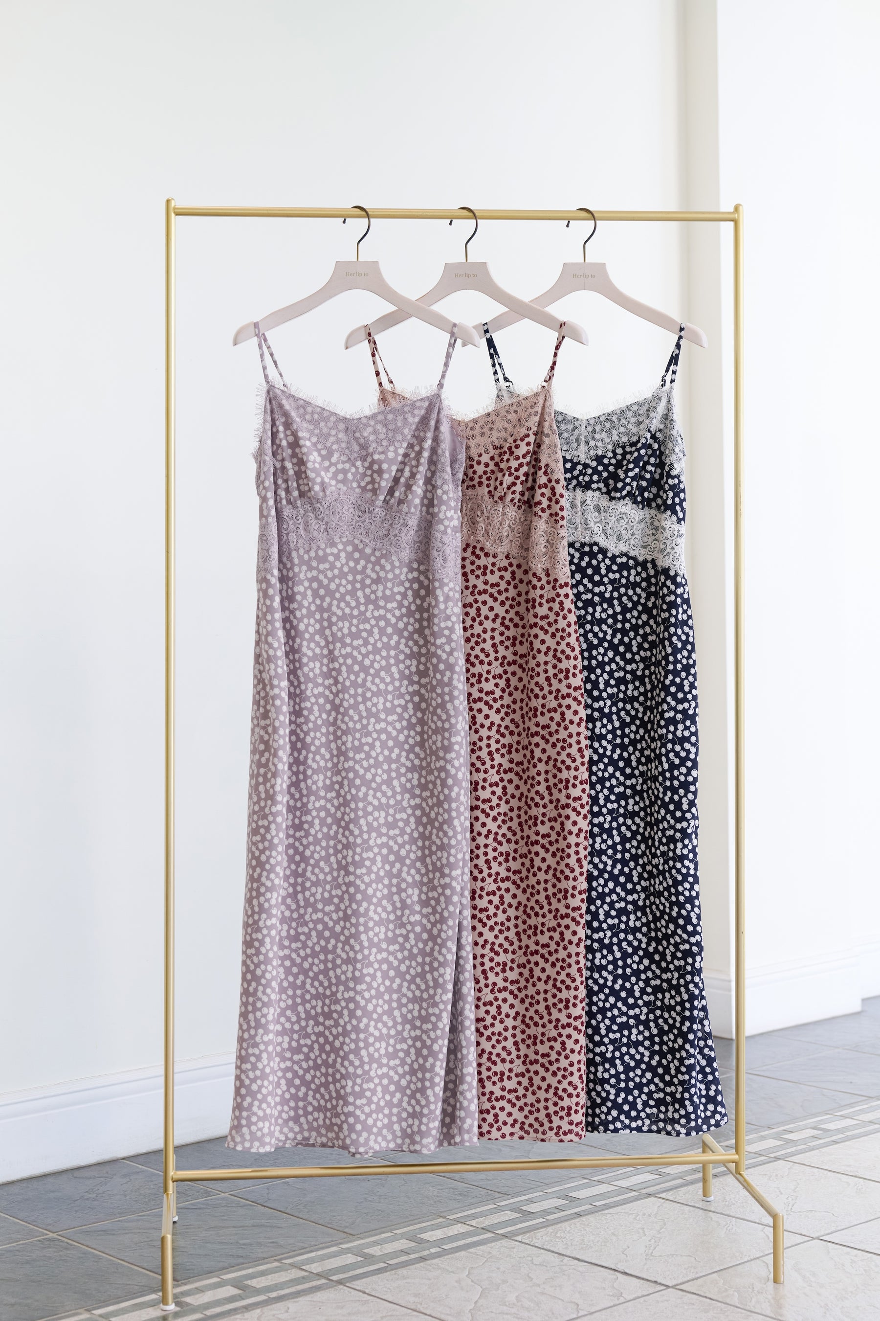 Cherry Pattern Camisole Dress