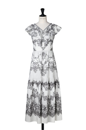 Jendaya Lace-Print Dress