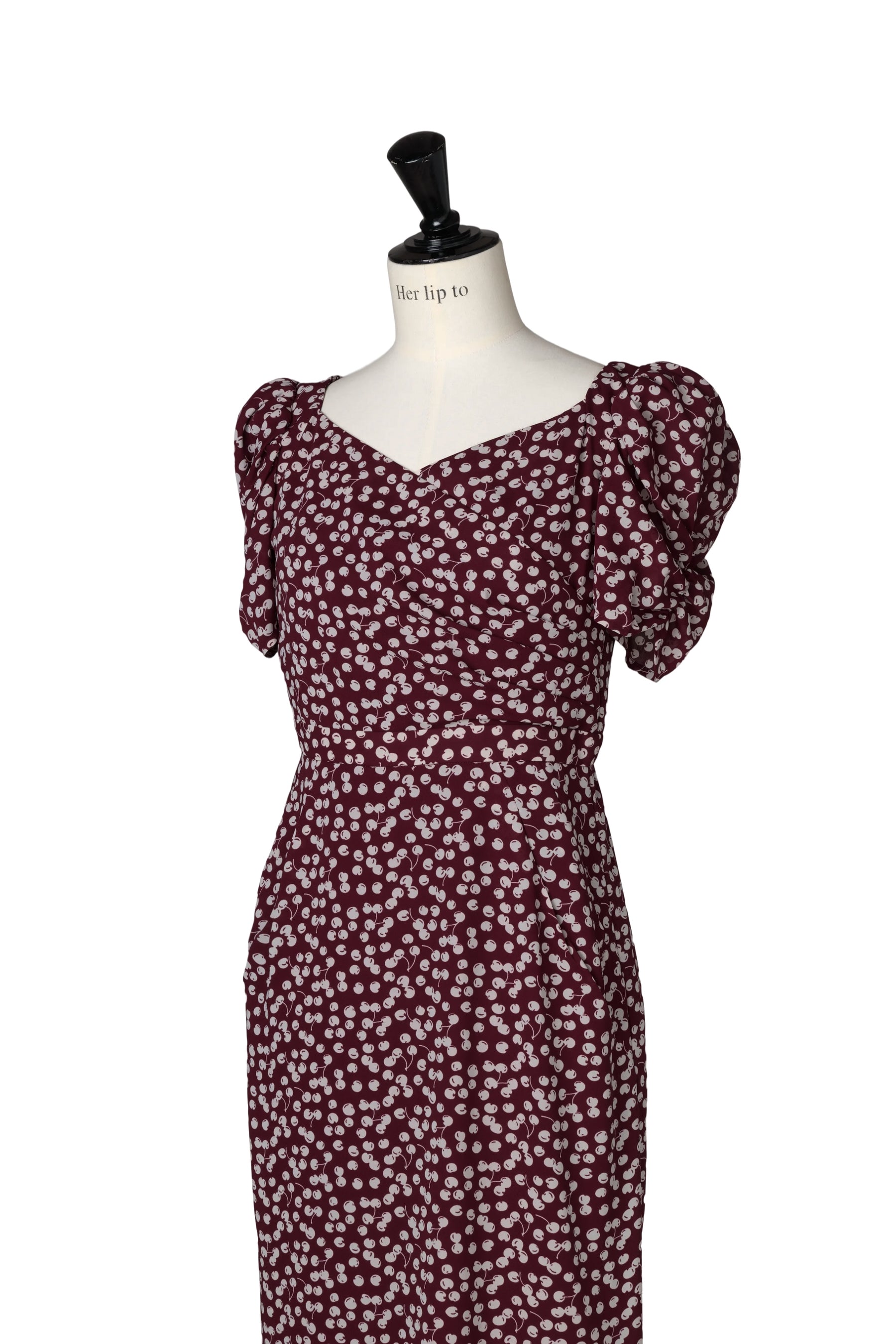 [New Color] Cherry Pattern Cache-Coeur One-Piece