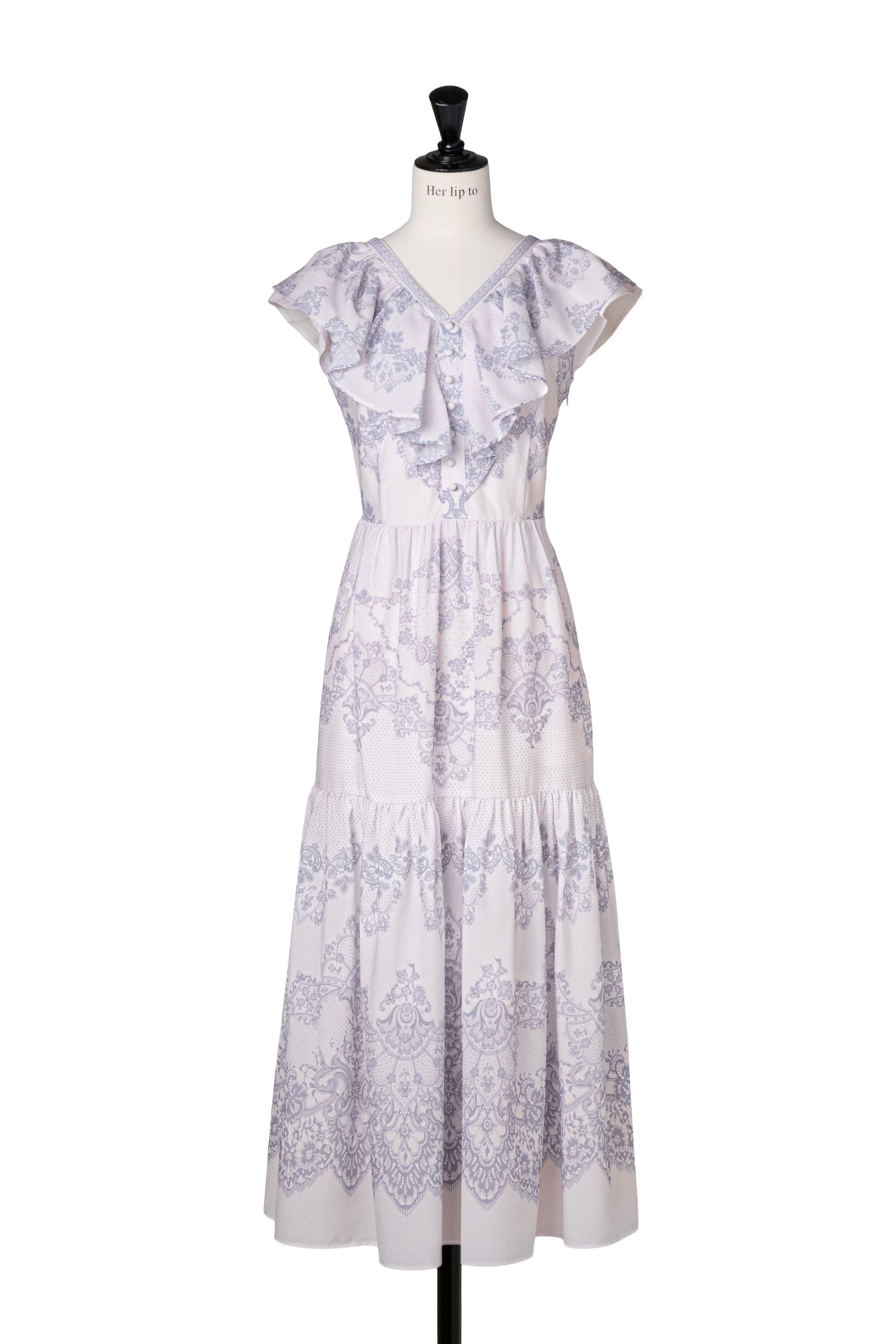 Jendaya Lace-Print Dress