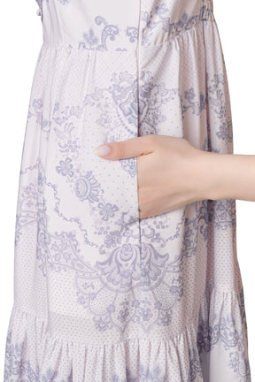 Jendaya Lace-Print Dress