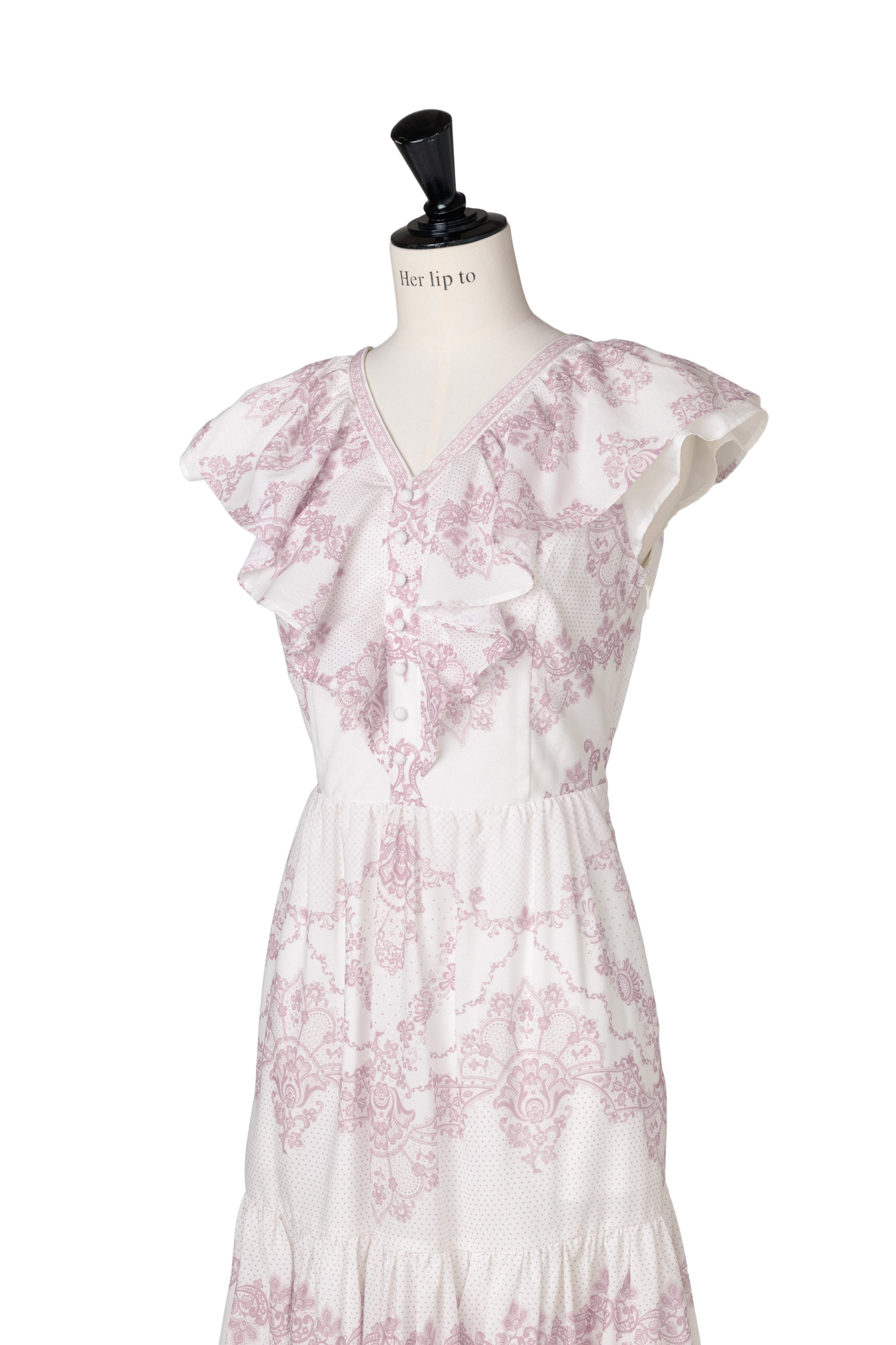 Jendaya Lace-Print Dress
