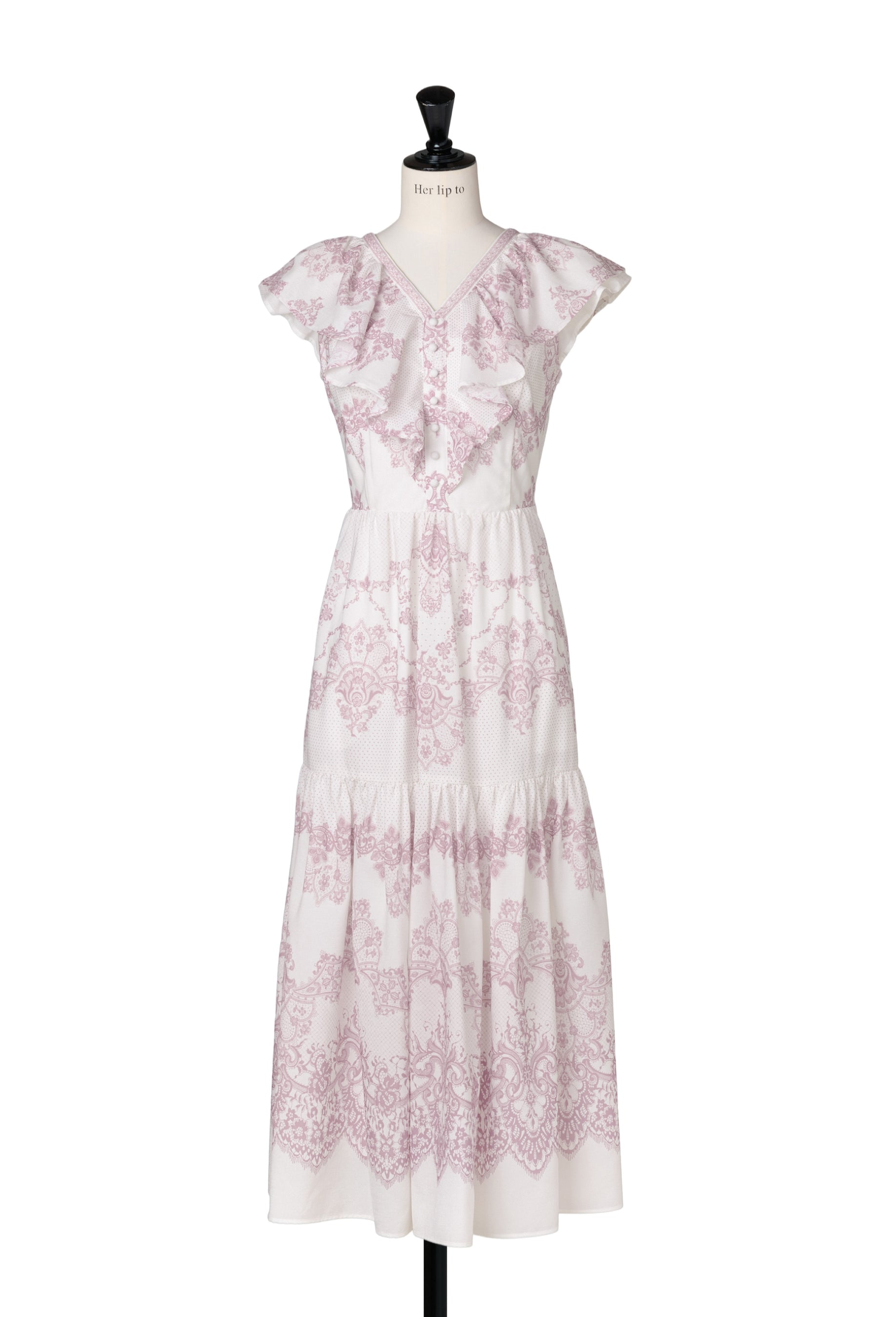 Jendaya Lace-Print Dress