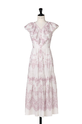 Jendaya Lace-Print Dress