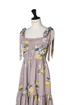 Capri Lemon Print Dress