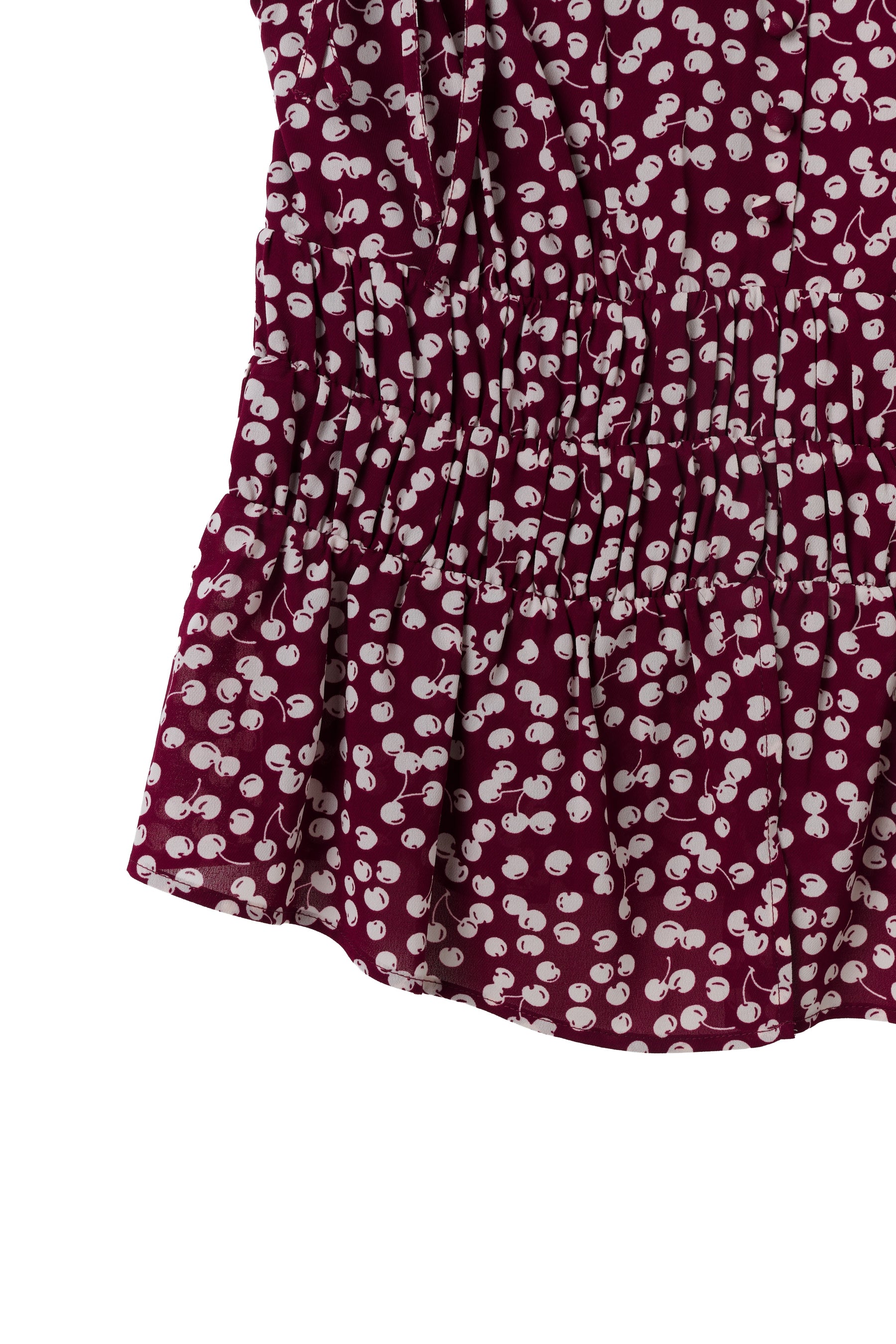 [New Color] Cherry Pattern Strap Top