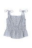 [New Color] Cherry Pattern Strap Top
