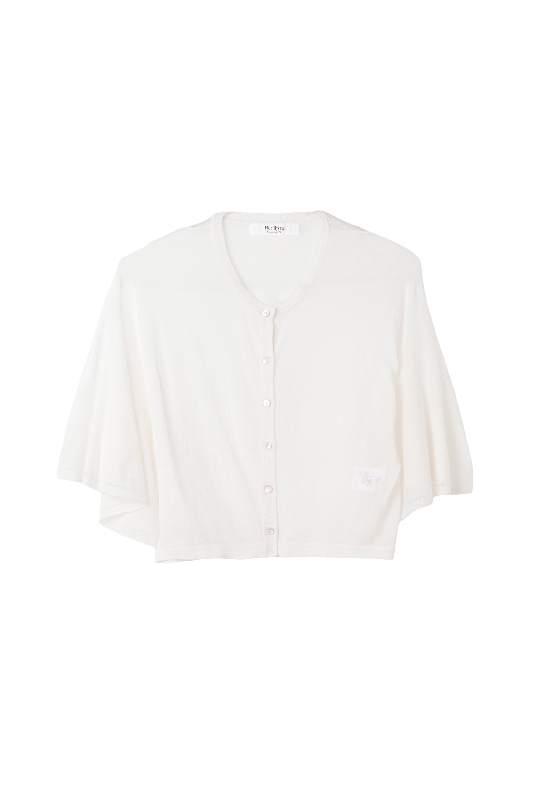 Butterfly Sleeve Cropped Cardigan
