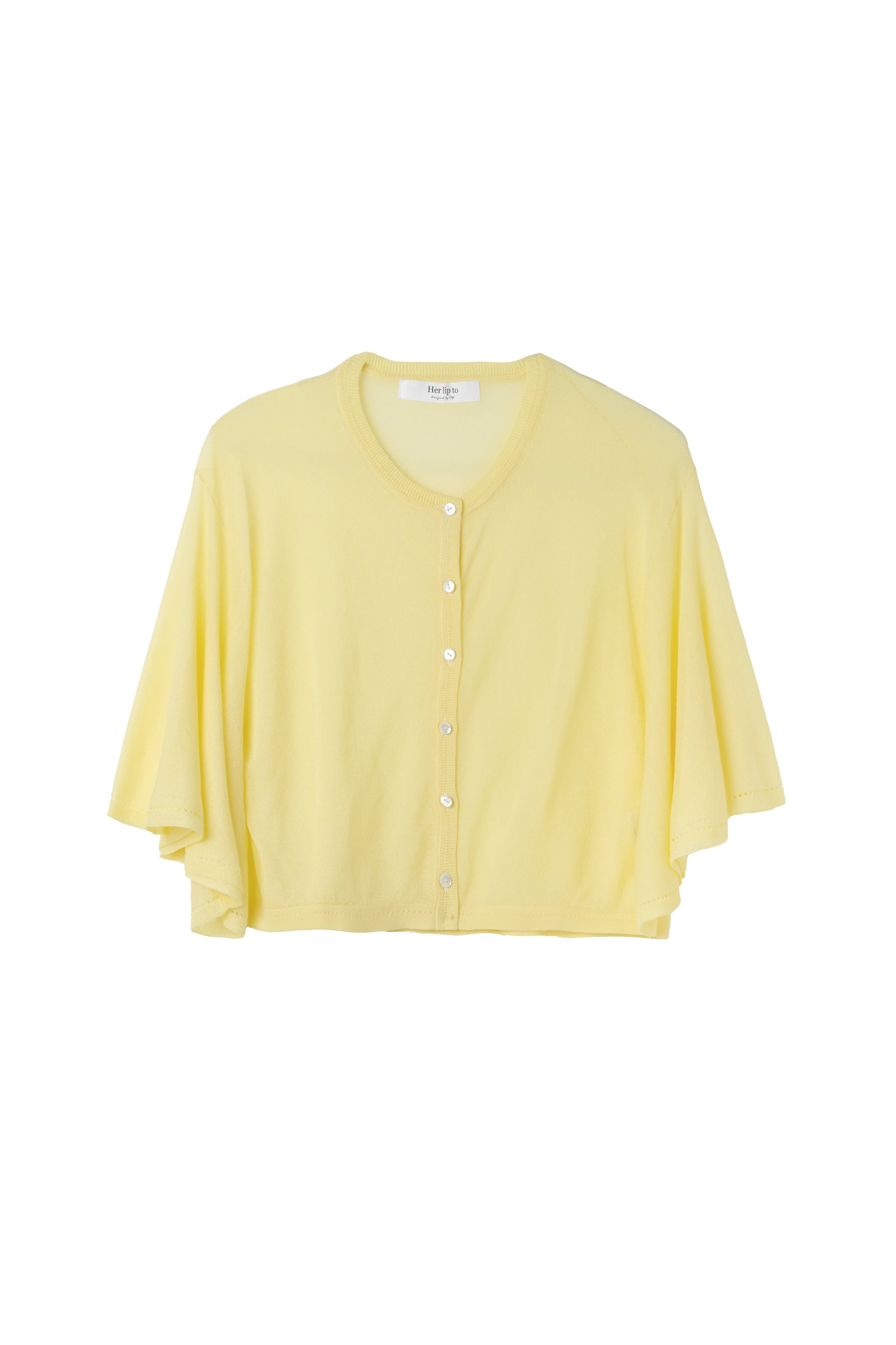 Butterfly Sleeve Cropped Cardigan
