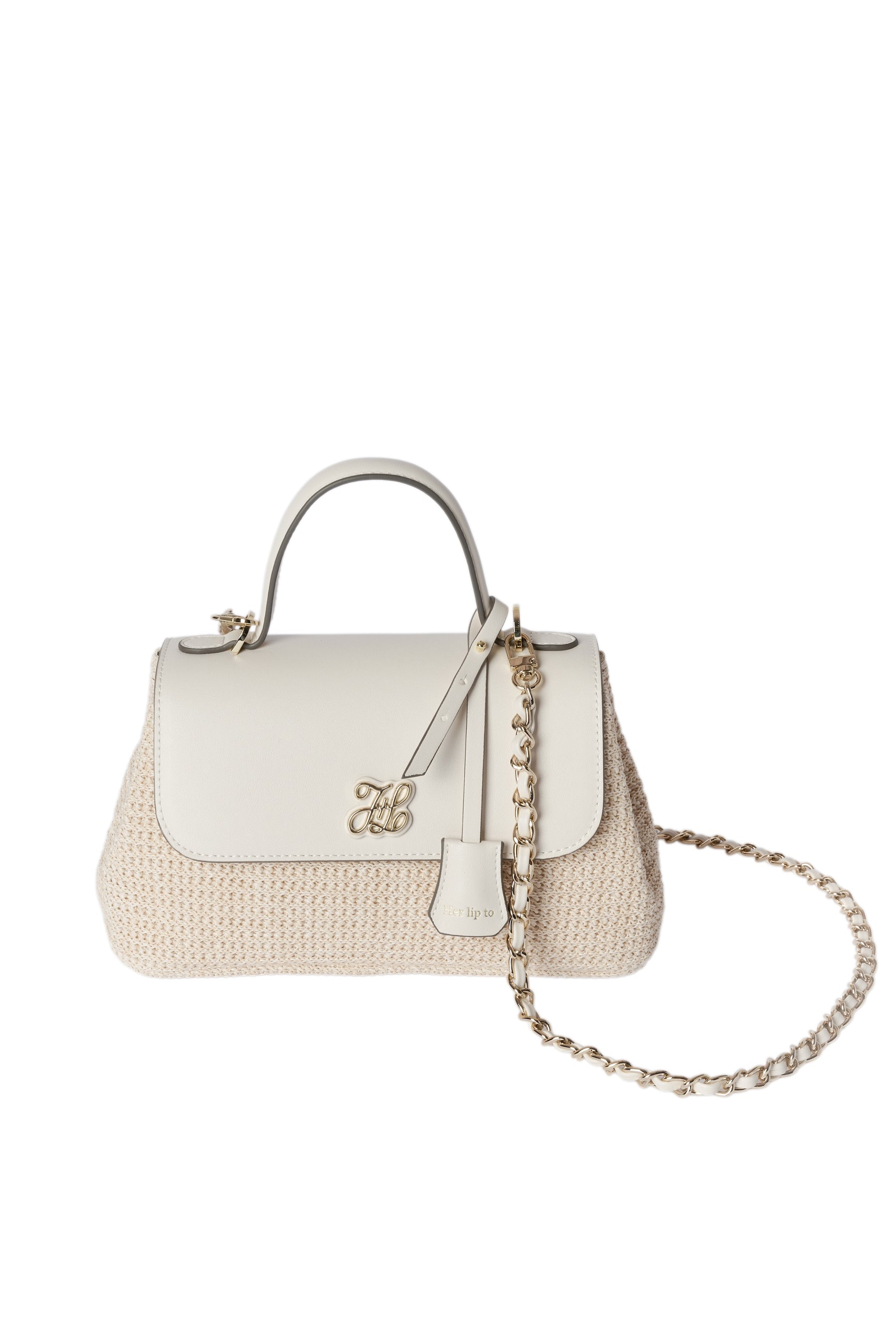 H Logo Top Handle Chain Bag