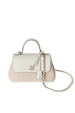 H Logo Top Handle Chain Bag