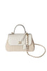 H Logo Top Handle Chain Bag