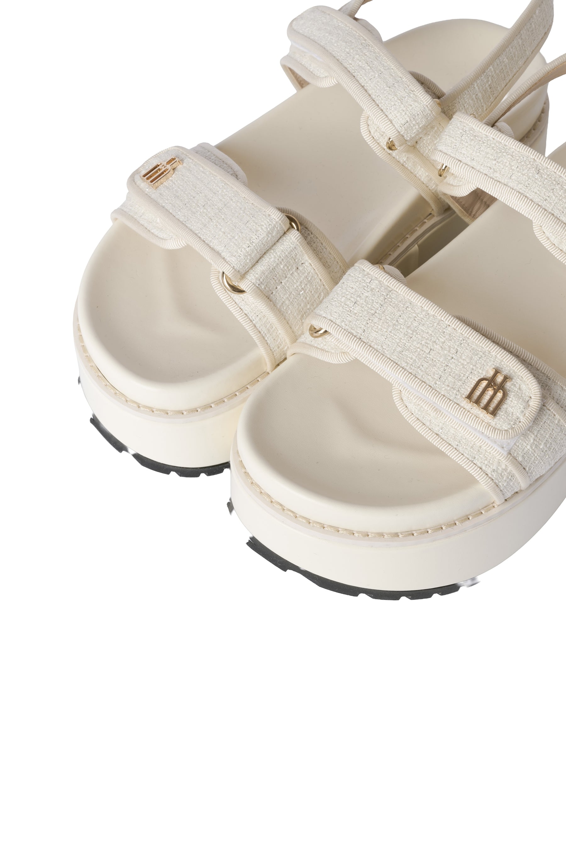 【新色】Trois Tweed Platform Sandals