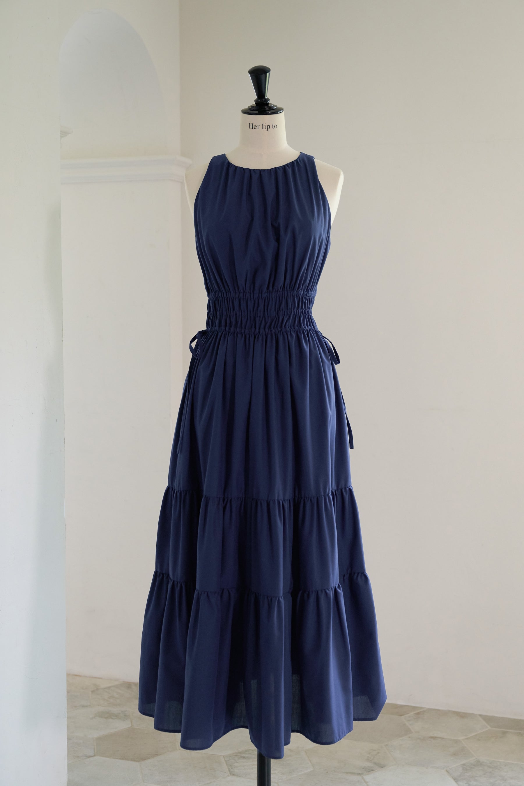 【新色】Riviera Bow Tiered Long Dress