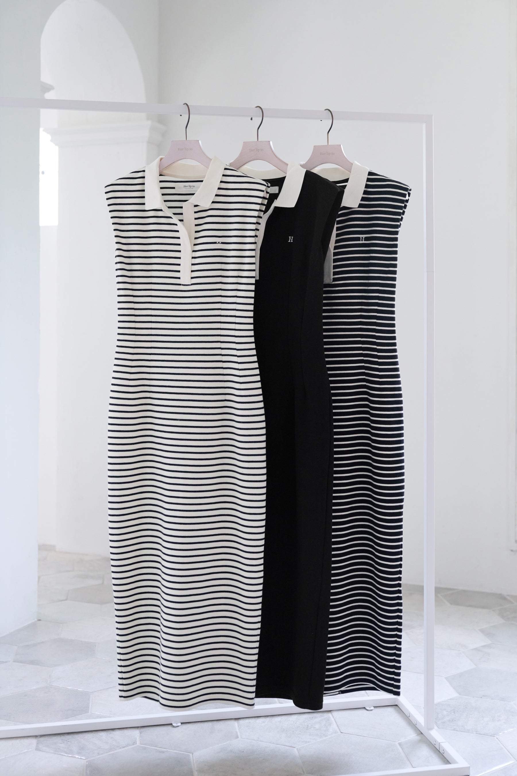 French Sleeve Polo Long Dress