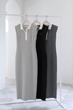 French Sleeve Polo Long Dress