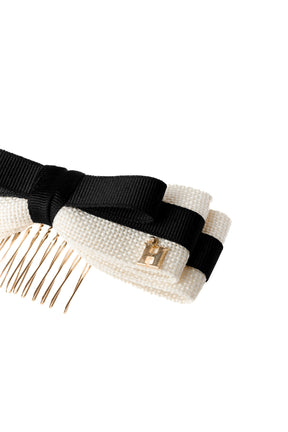 Layered Bow Hair Comb
