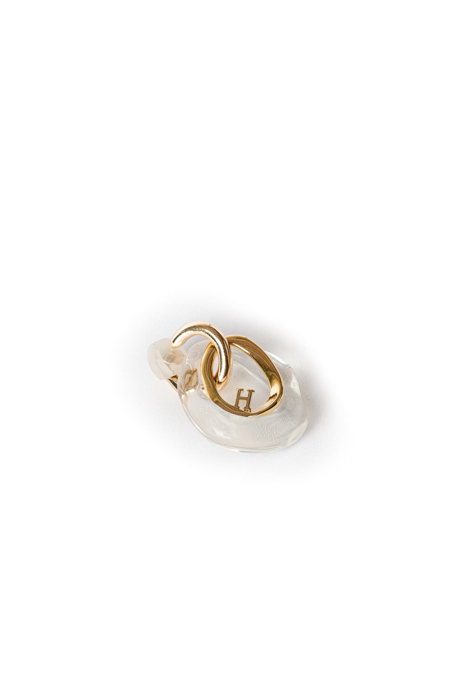 Clear Drop Hoop Pierces/Earrings