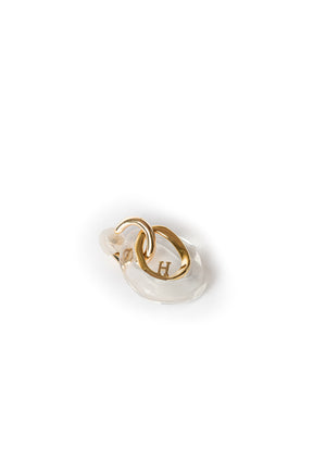 Clear Drop Hoop Pierces/Earrings