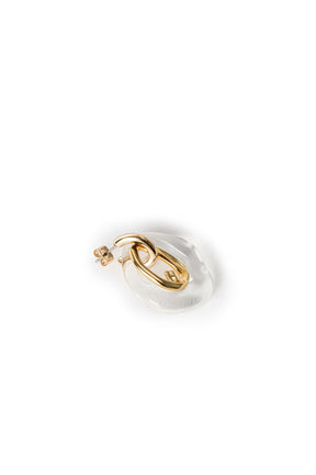 Clear Drop Hoop Pierces/Earrings