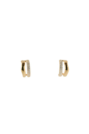 Crystal Double Hoop Pierces/Earrings