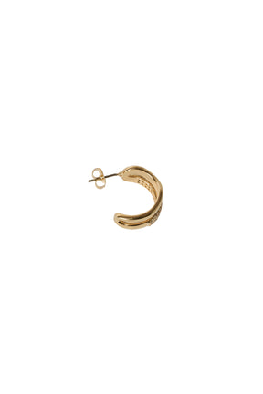 Crystal Double Hoop Pierces/Earrings