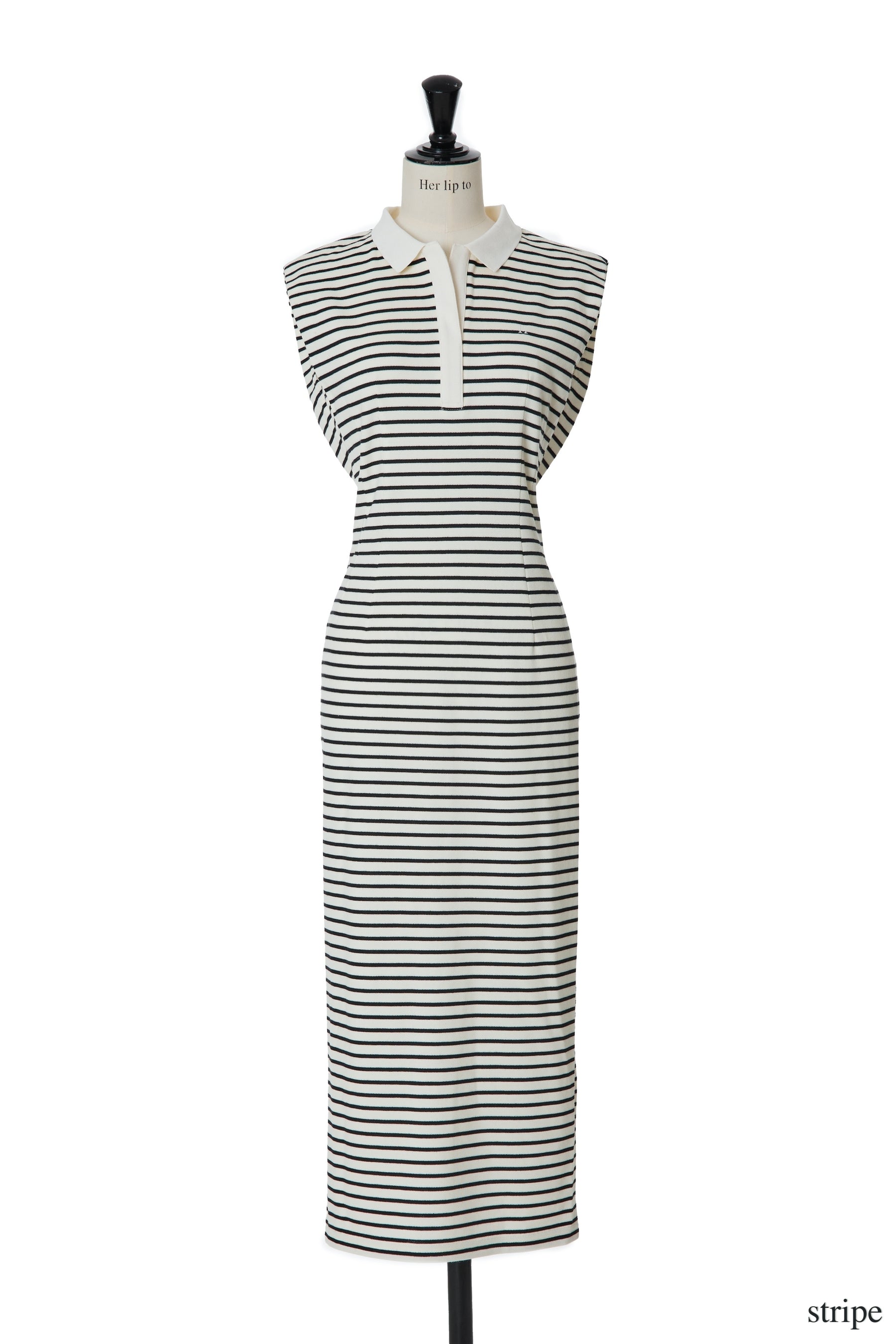 French Sleeve Polo Long Dress