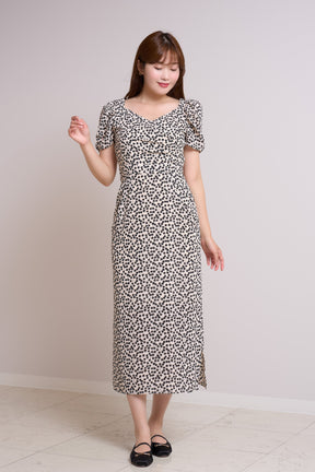 Cherry Pattern Cache-Coeur One-Piece