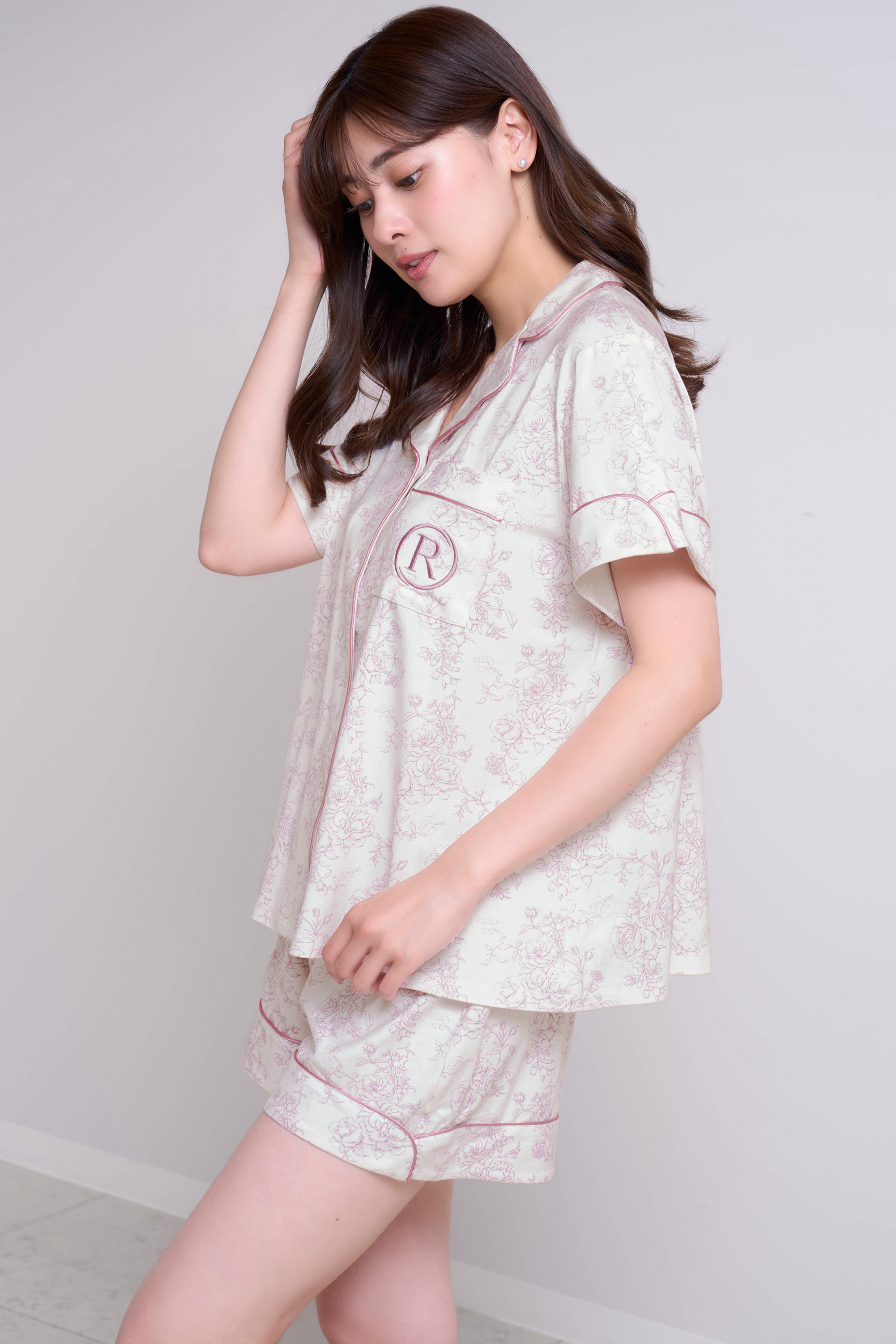 ROSIER Dream Pajama Short Sleeve