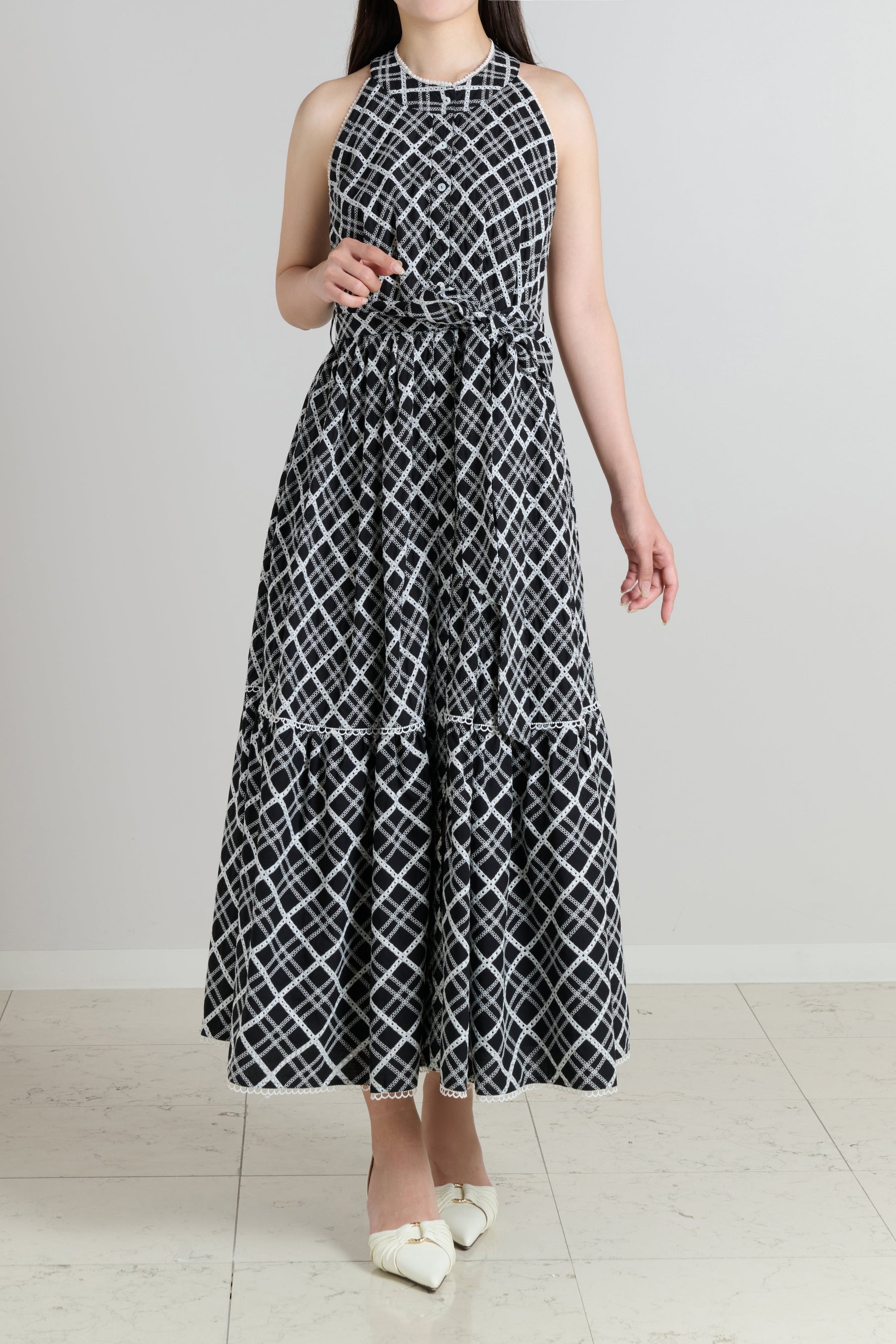 Leira Lace Trim Dress