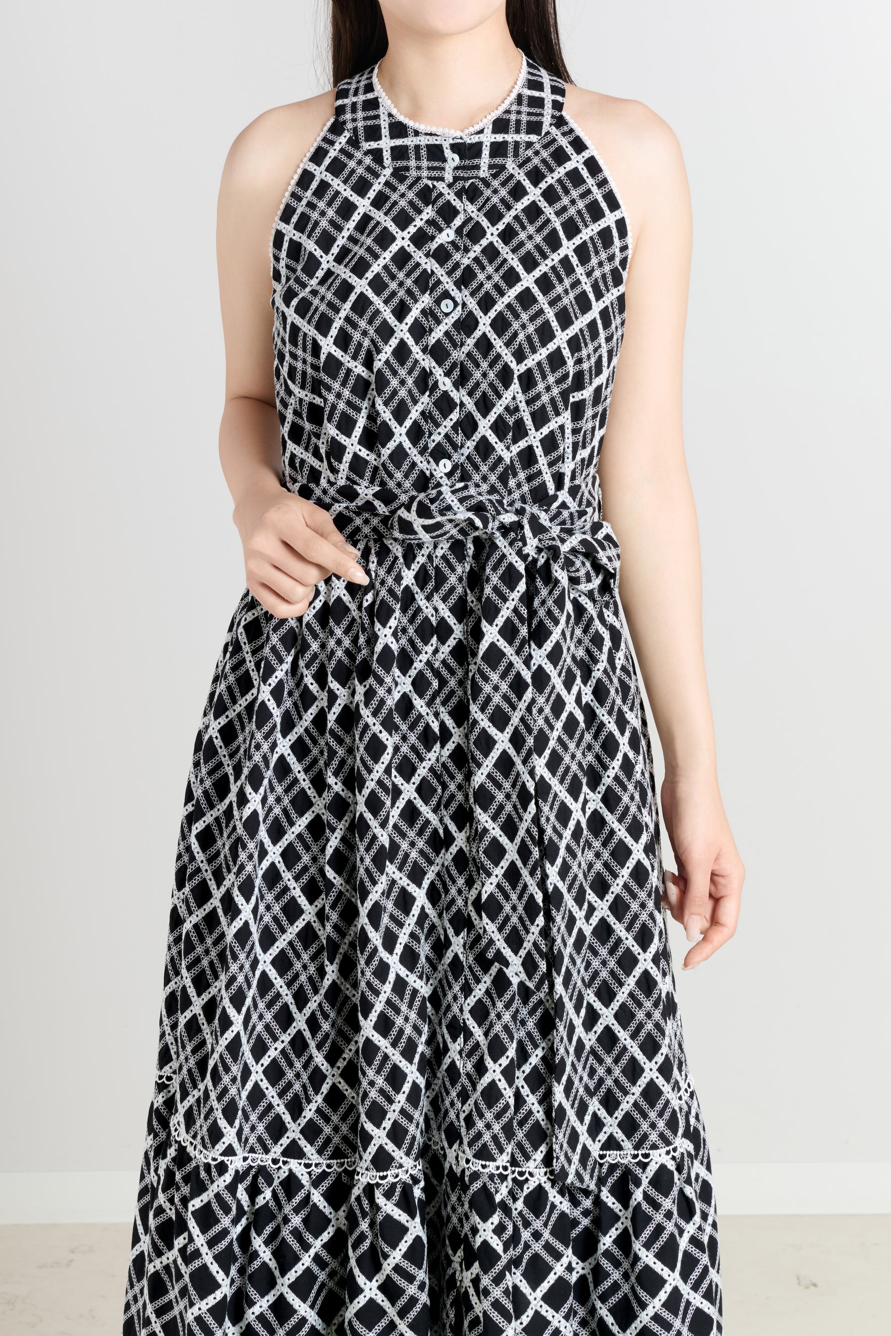 Leira Lace Trim Dress