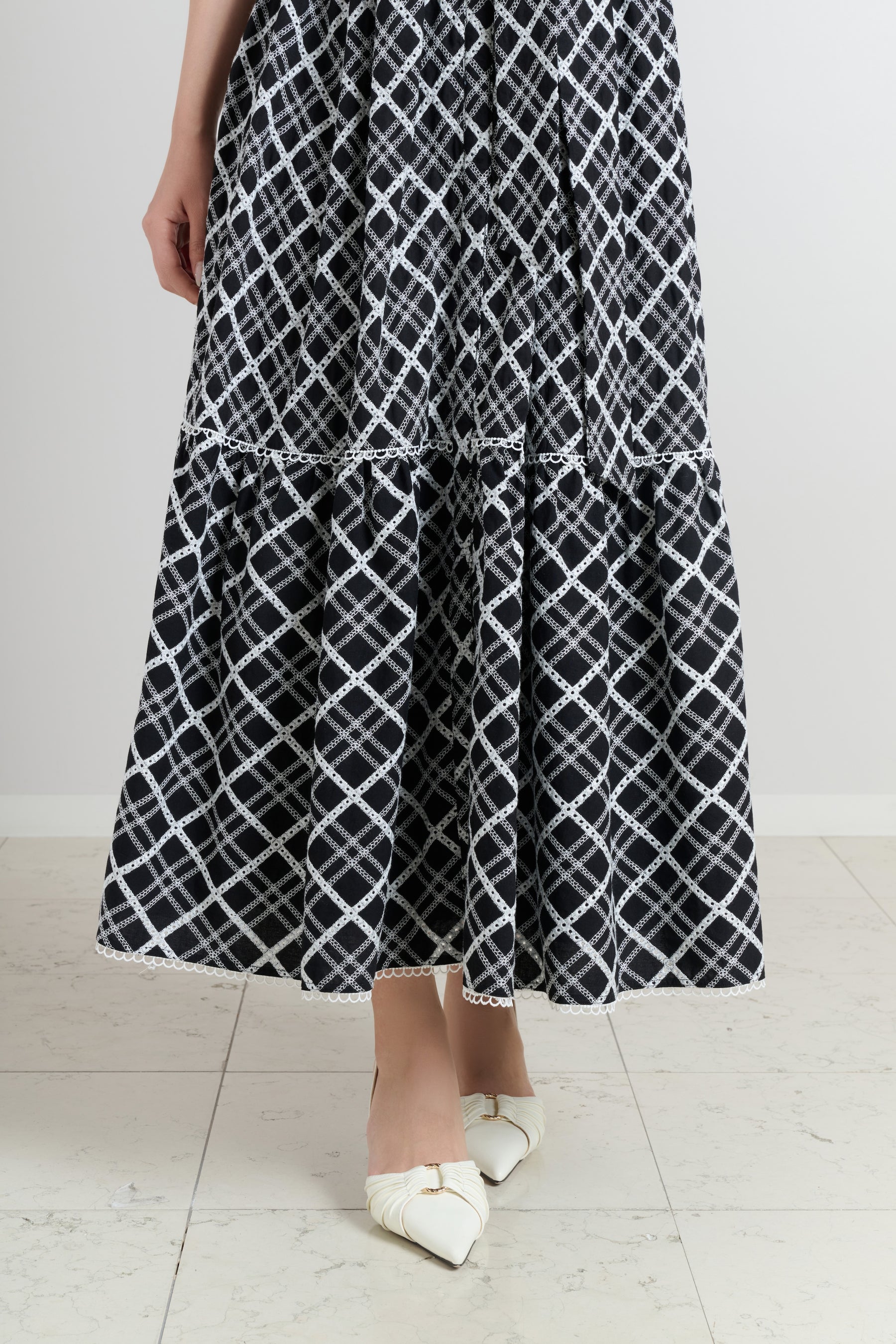 Leira Lace Trim Dress