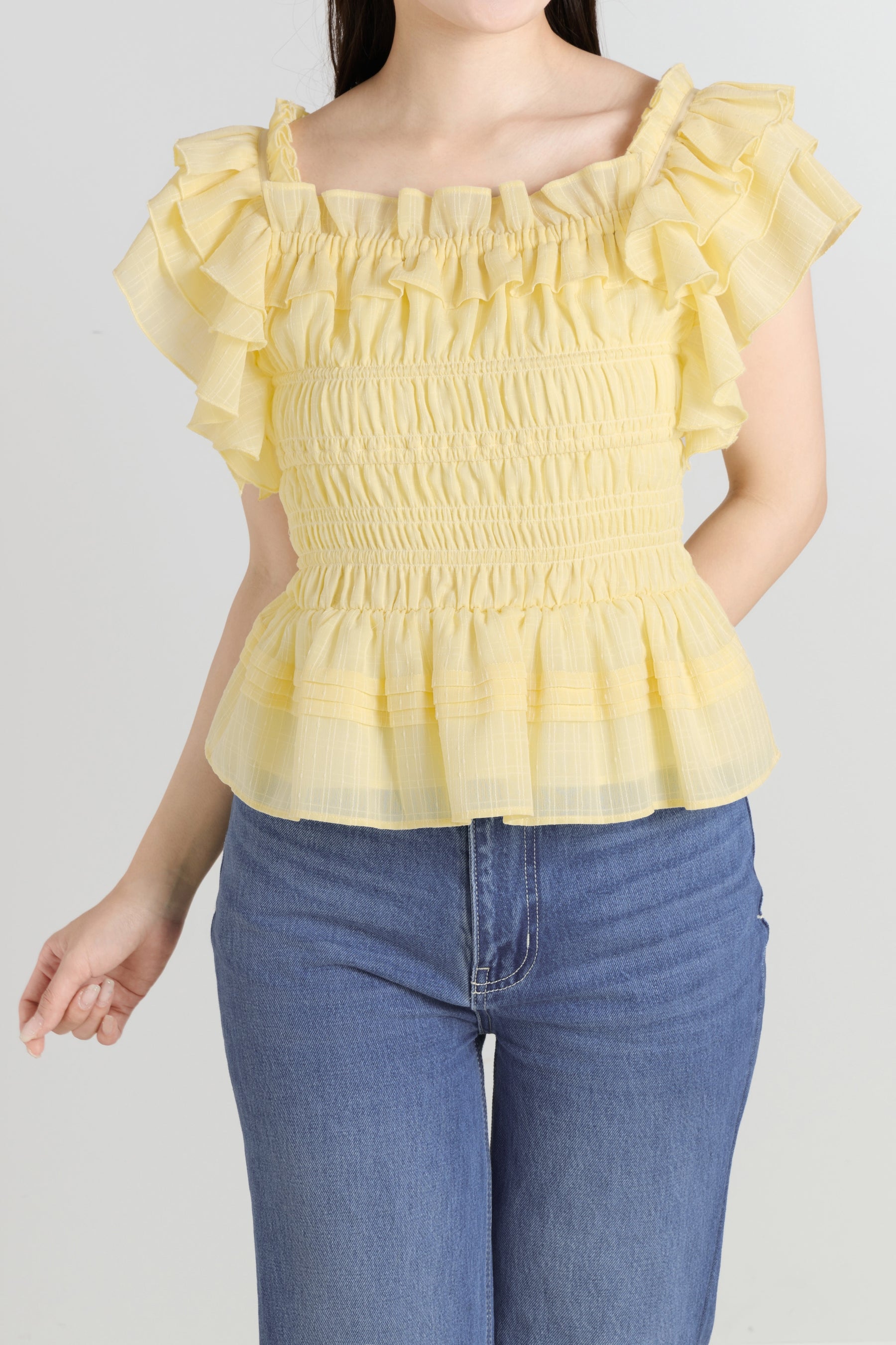 La Plage Peplum Top