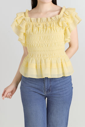 La Plage Peplum Top