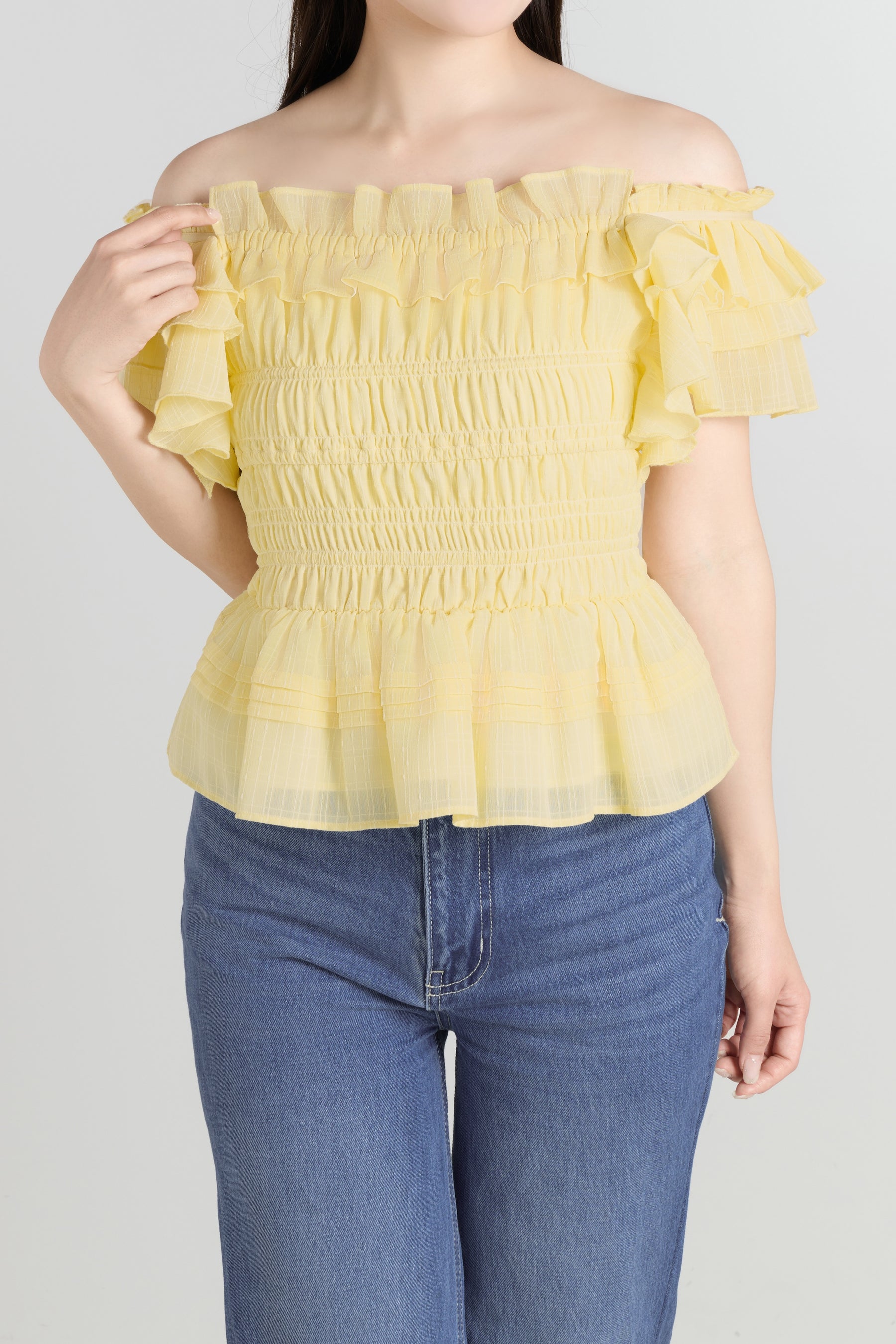 La Plage Peplum Top