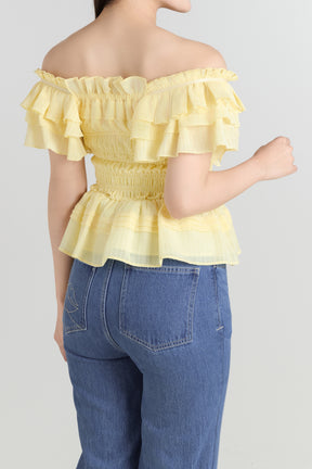 La Plage Peplum Top