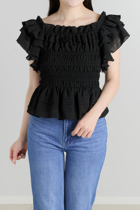 La Plage Peplum Top