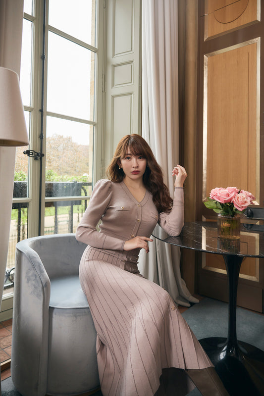 【11月中旬発送】Suite Room Knit Long Dress