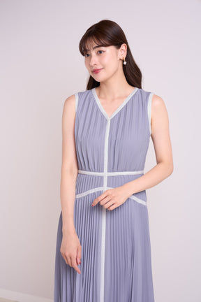 Formentera Pleated Bicolor Dress