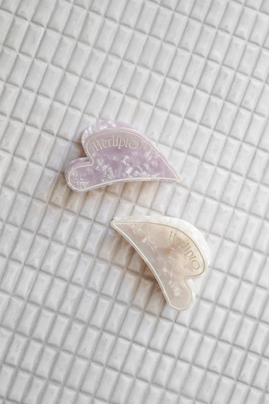 Opal Heart Hair Clip