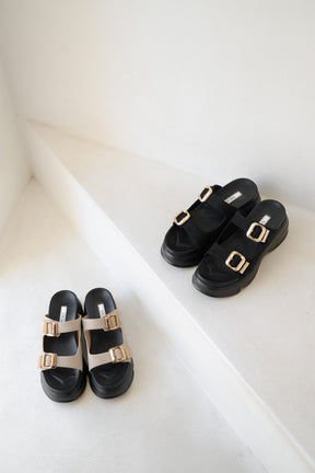 Double-Strap Platform Sandals