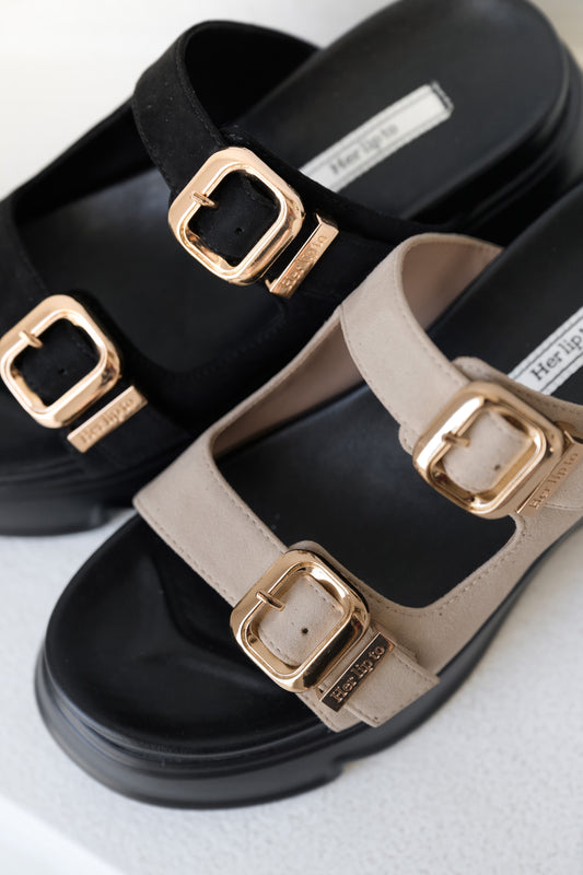 Double-Strap Platform Sandals