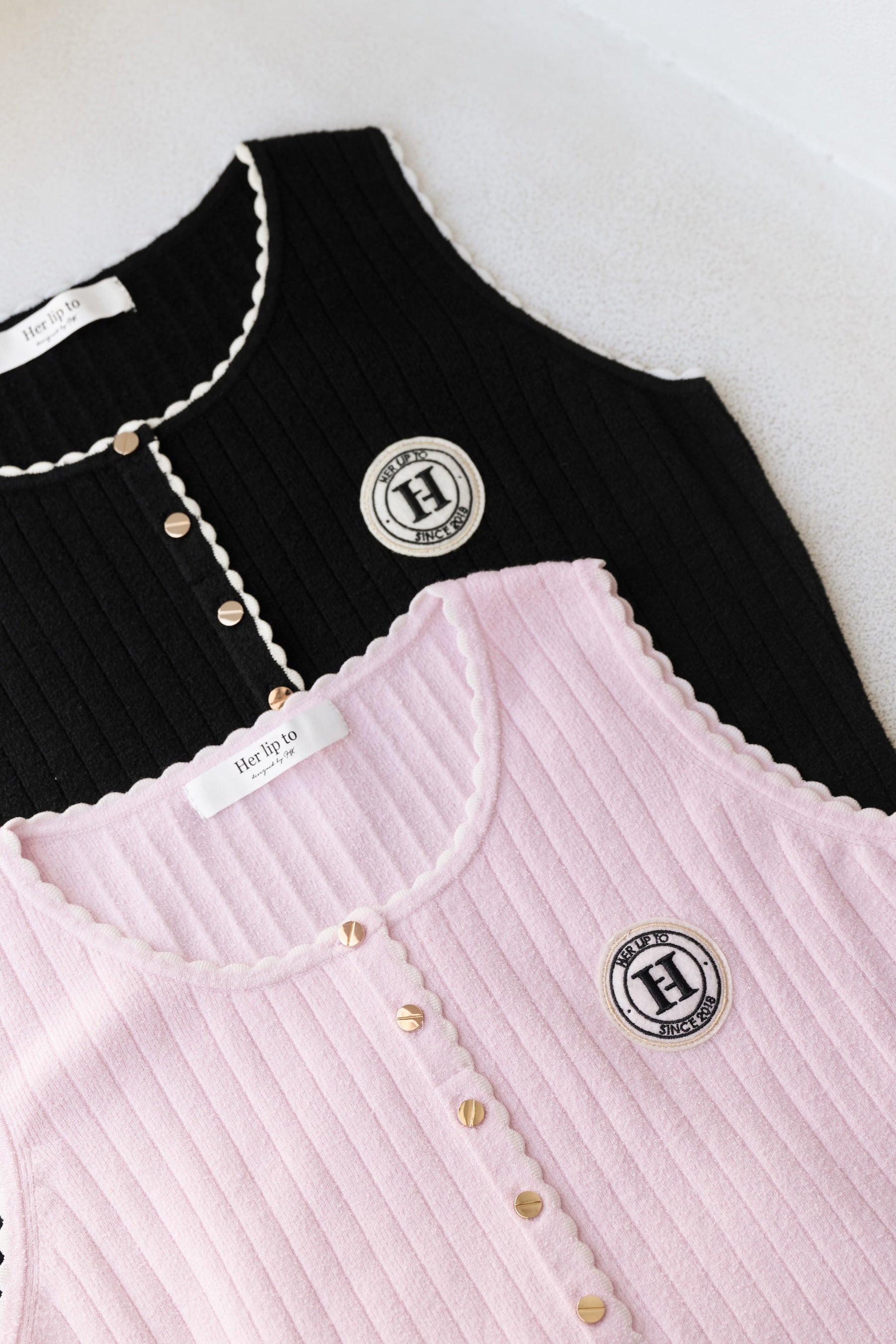 H Emblem Knit Dress