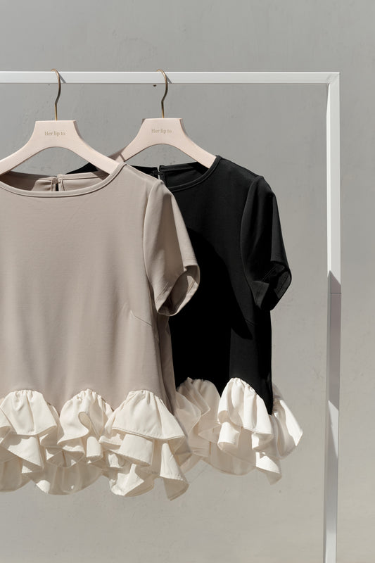 Petal-Hem Frill Top