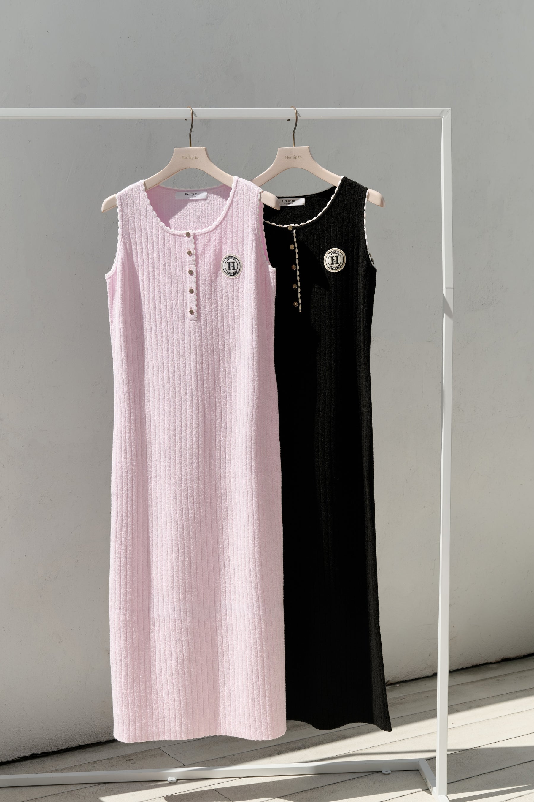 H Emblem Knit Dress