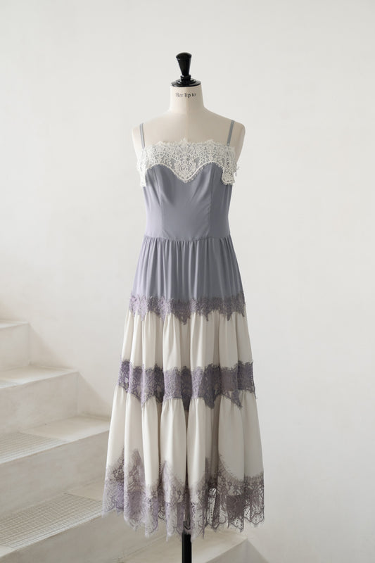 【新色】Isa Tiered Lace Cami Dress
