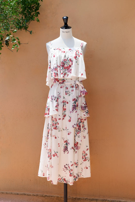 Berry Garden Tiered Dress