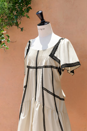 Lace-Trimmed Romper