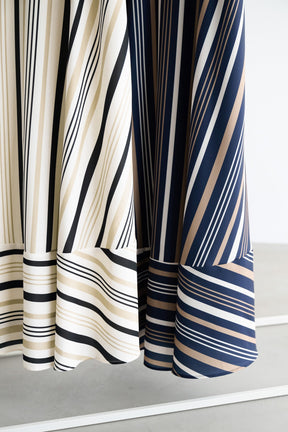 Cordelia Striped Ribbon Dress